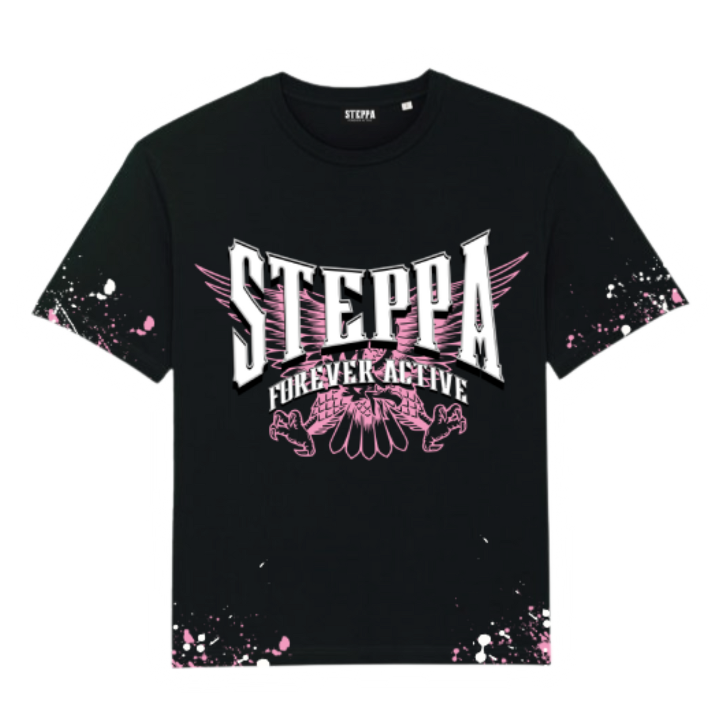 PINK PAINT SPLASH SHORT SET